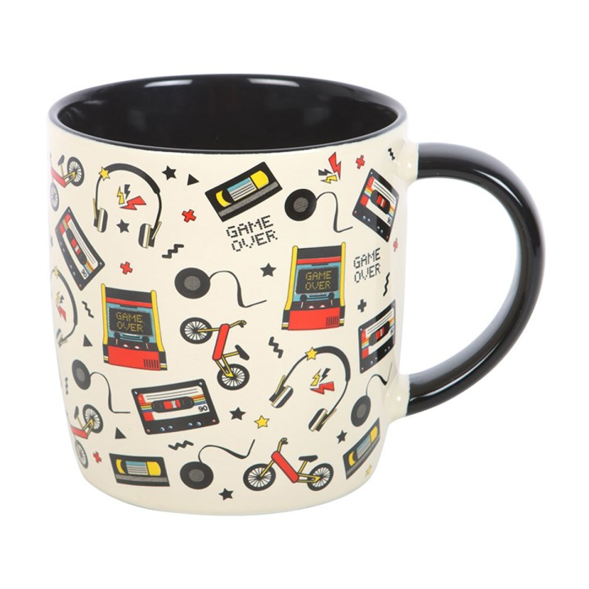 Retro 80s Mug 350ml – Vintage Gaming & Cassette Coffee Cup