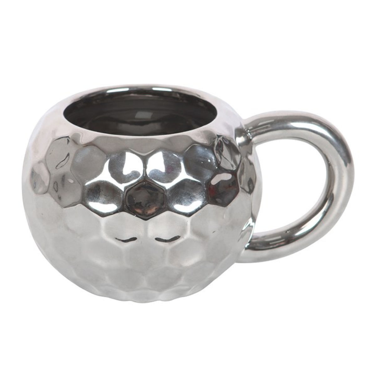 Silver Disco Ball Mug 400ml – Retro Ceramic Coffee Cup