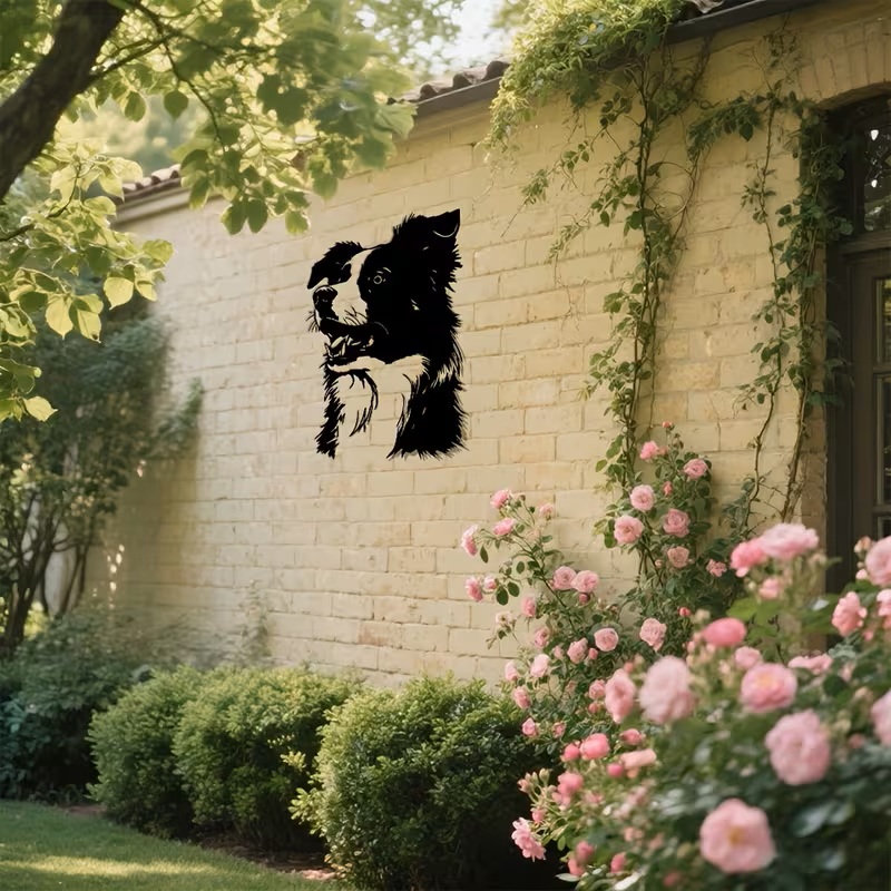 Border Collie – Metal Wall Art – Dog Wall Decor 35cm Ideal Dog Owners
