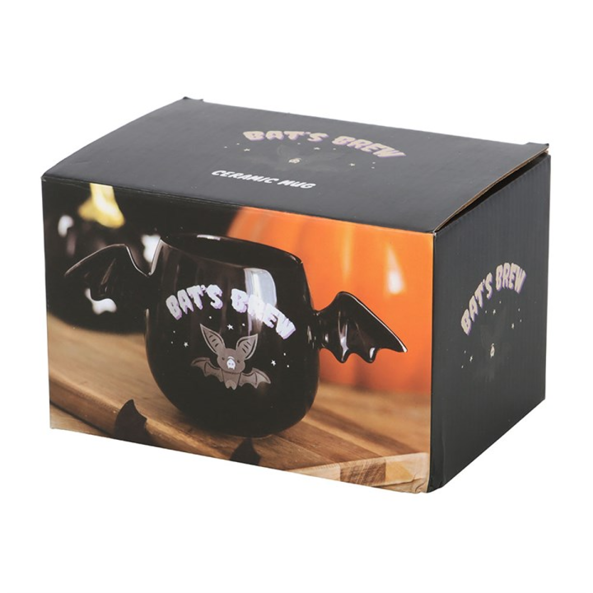 Bat Wing Ceramic Mug – Gothic Coffee Cup with Spooky Style