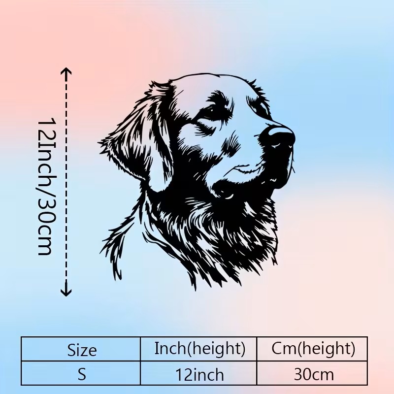 Golden Retriever Metal Wall Art – Dog Silhouette Décor