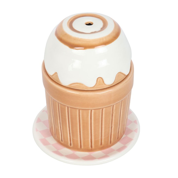 Cinnamon Roll Oil Burner – Cute Ceramic Wax Melt Diffuser