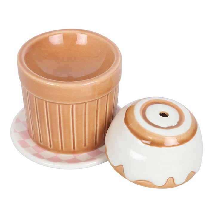 Cinnamon Roll Oil Burner – Cute Ceramic Wax Melt Diffuser