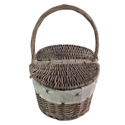 Bumblebee Picnic Hamper Basket Bee Lined
