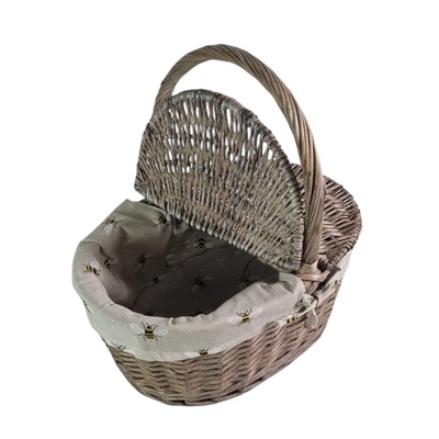 Bumblebee Picnic Hamper Basket Bee Lined
