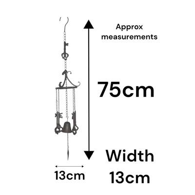 Cast Iron Key Wind Chime – Garden Hanging Decoration & Gift