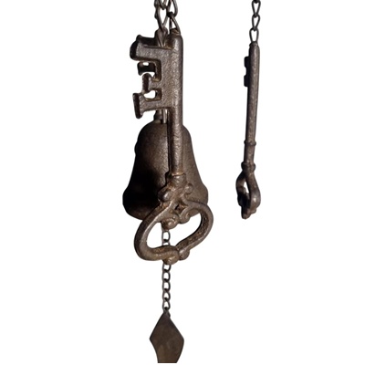 Cast Iron Key Wind Chime – Garden Hanging Decoration & Gift
