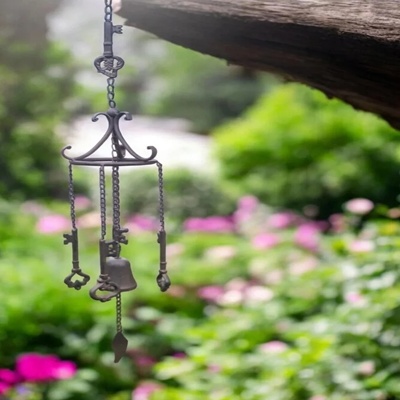 Cast Iron Key Wind Chime – Garden Hanging Decoration & Gift