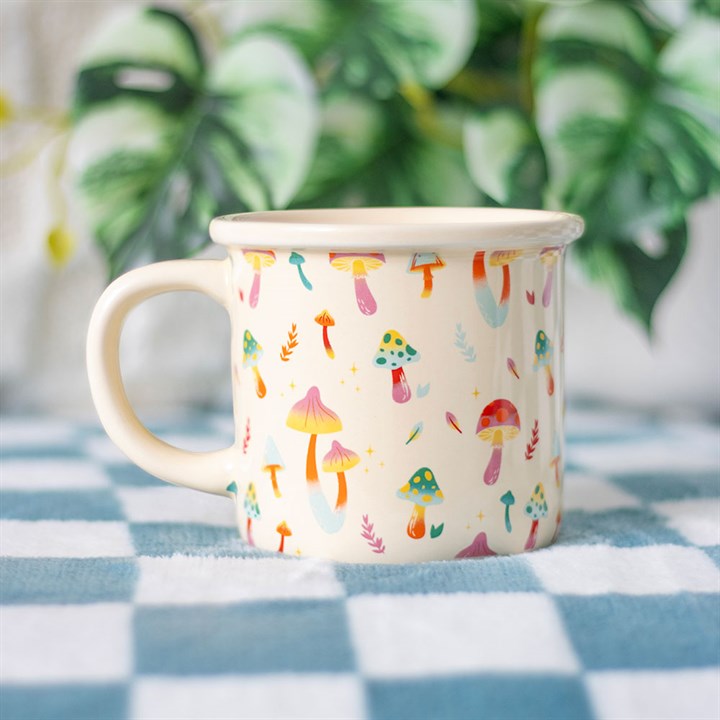 Groovy Mushroom Mug 350ml – Colourful Ceramic Coffee Cup