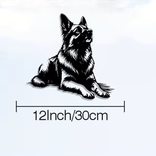 German Shepherd Metal Wall Art – Alsatian Dog Garden  Decor