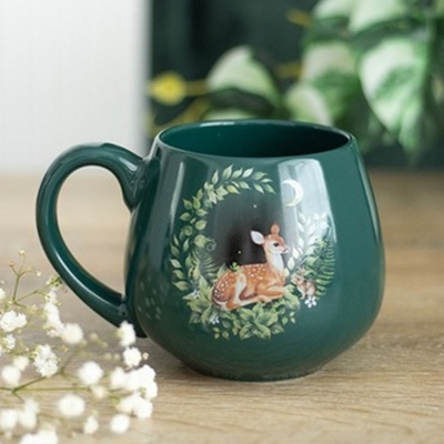 Fawn & Bunny Mug 500ml – Ceramic Woodland Animal Gift