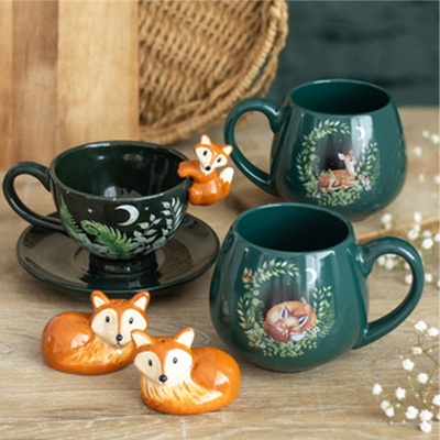 Sleeping Fox Mug 500ml – Woodland Animal Gift
