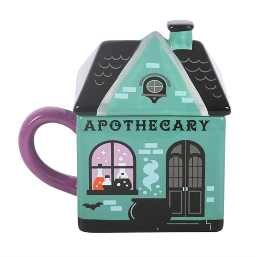 Apothecary Ceramic Lidded Mug – Halloween Coffee & Tea Mug