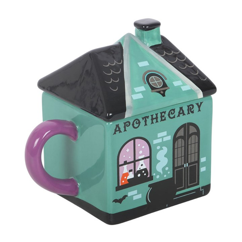 Apothecary Ceramic Lidded Mug – Halloween Coffee & Tea Mug