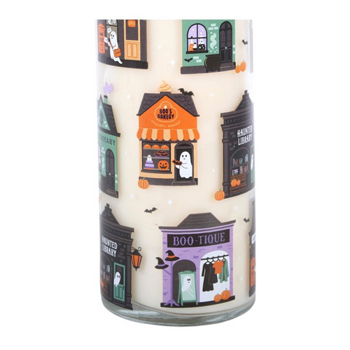 Pumpkin Cinnamon Rolls Scented Glass Tube Candle – Halloween Décor