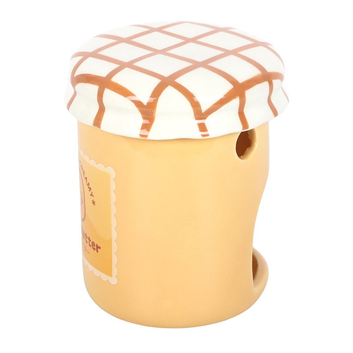 Peanut Butter Jar Oil Burner – Cute Ceramic Wax Melt Warmer