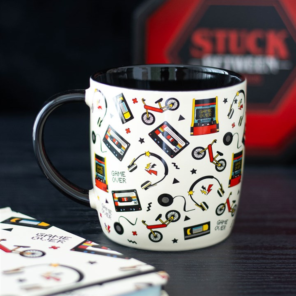 Retro 80s Mug 350ml – Vintage Gaming & Cassette Coffee Cup