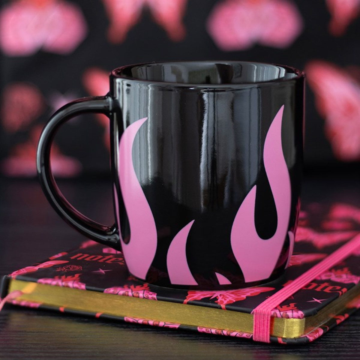 Pink Flame Mug – Stylish Ceramic Coffee & Tea Cup for Bright, Fun Mornings