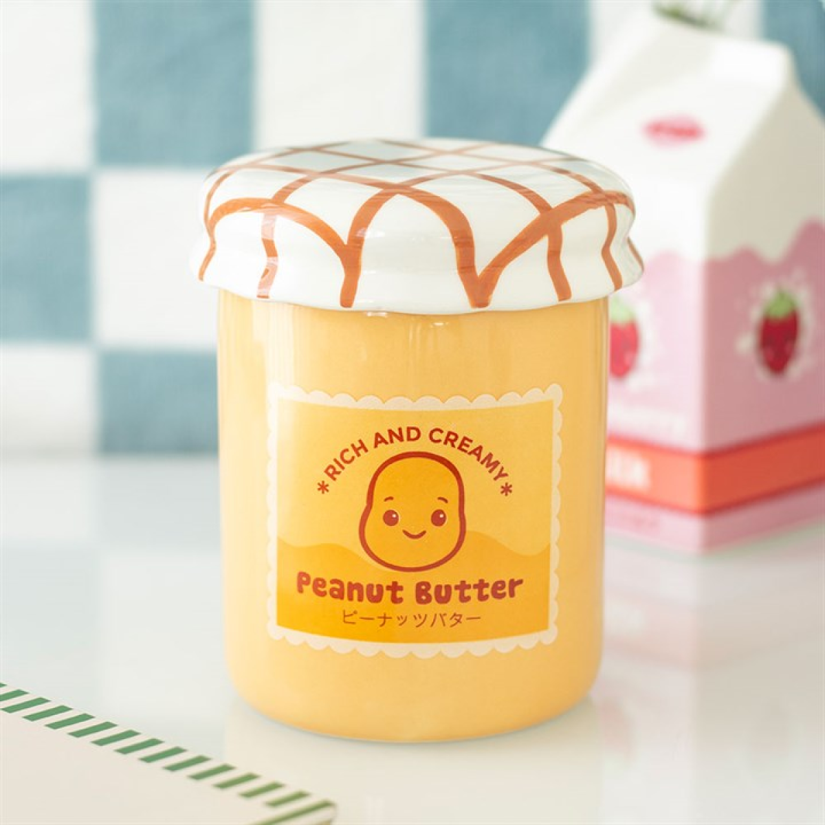 Peanut Butter Jar Oil Burner – Cute Ceramic Wax Melt Warmer