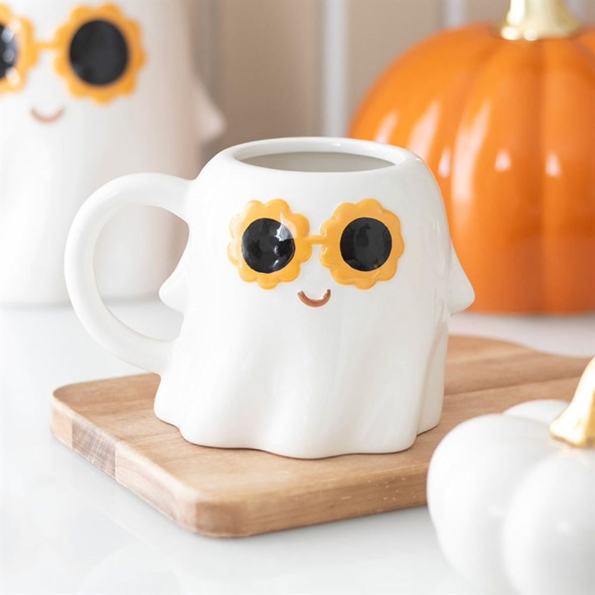 Groovy Ghost Mug 500ml – Halloween Ceramic Novelty Coffee Cup