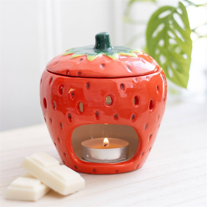 Strawberry Oil Burner Ceramic – Novelty Wax Melt Diffuser
