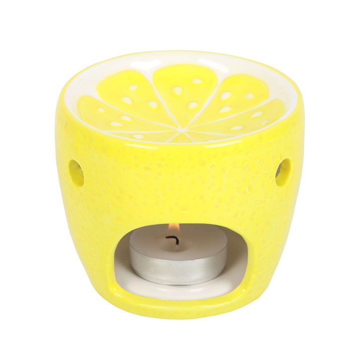 Lemon Oil Burner Ceramic – Novelty Wax Melt & Tealight Diffuser