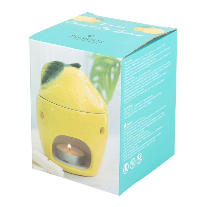 Lemon Oil Burner Ceramic – Novelty Wax Melt & Tealight Diffuser