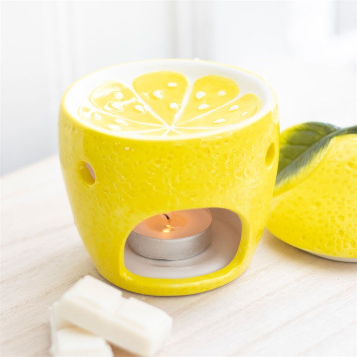 Lemon Oil Burner Ceramic – Novelty Wax Melt & Tealight Diffuser