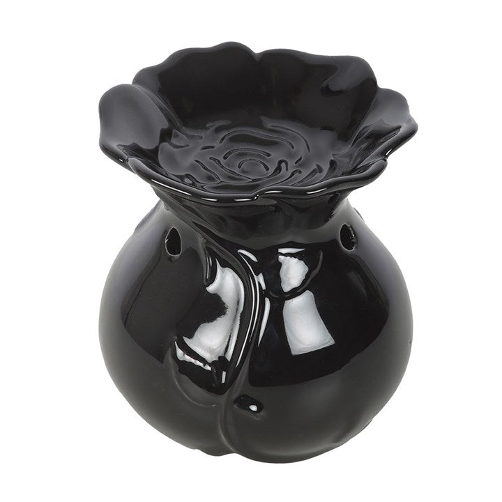 Dark Rose Oil Burner – Ceramic Gothic Wax Melt Diffuser