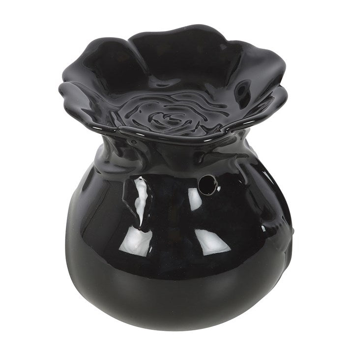 Dark Rose Oil Burner – Ceramic Gothic Wax Melt Diffuser
