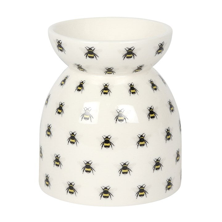 Bee Print Oil Burner – Ceramic Wax Melt & Tealight Warmer