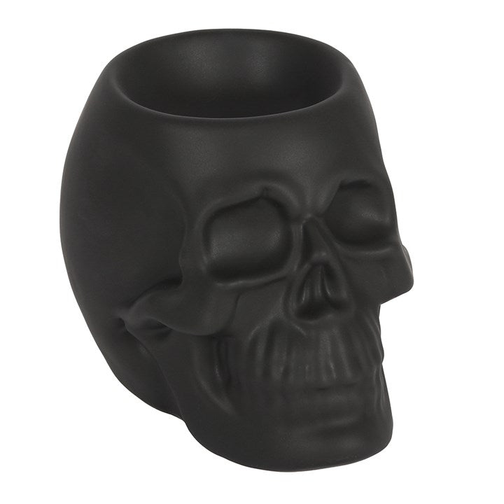 Skull Oil Burner Black – Ceramic Wax Melt & Tealight Diffuser