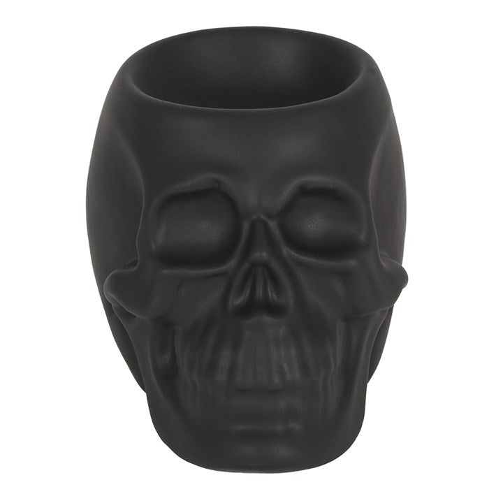 Skull Oil Burner Black – Ceramic Wax Melt & Tealight Diffuser