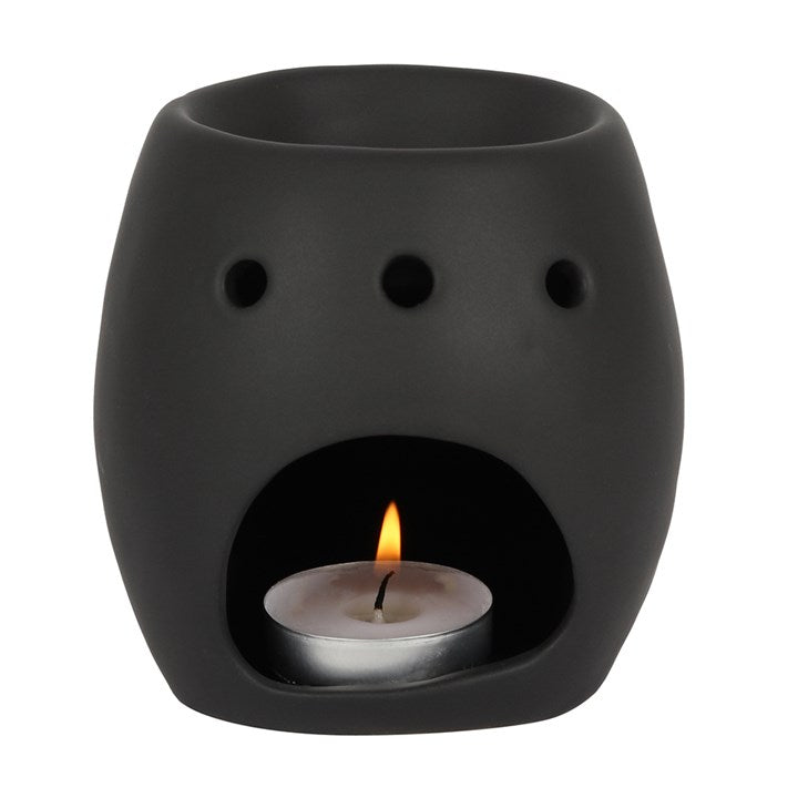 Skull Oil Burner Black – Ceramic Wax Melt & Tealight Diffuser
