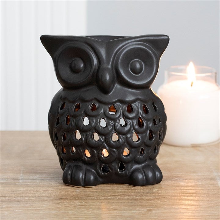 Black Owl Oil Burner – Ceramic Wax Melt & Tealight Diffuser
