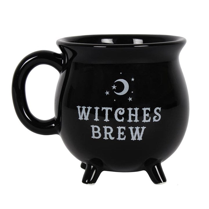 Witches Brew Cauldron Mug – Black Gothic Coffee Cup