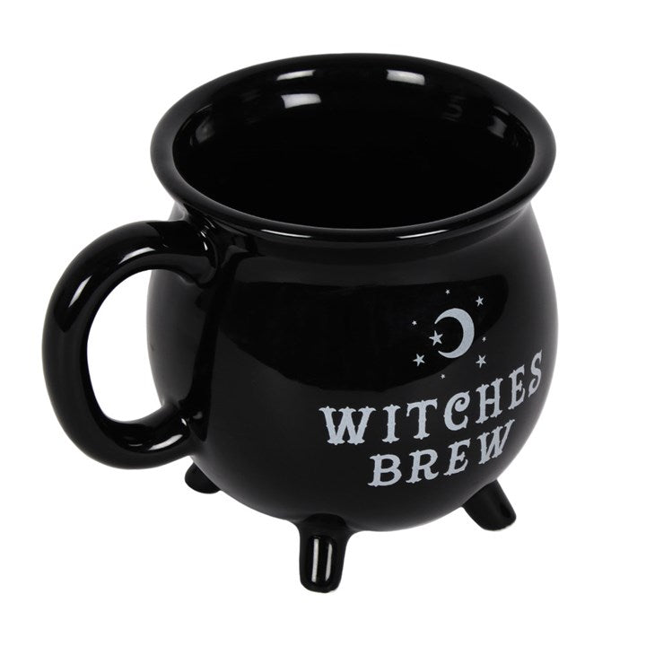 Witches Brew Cauldron Mug – Black Gothic Coffee Cup