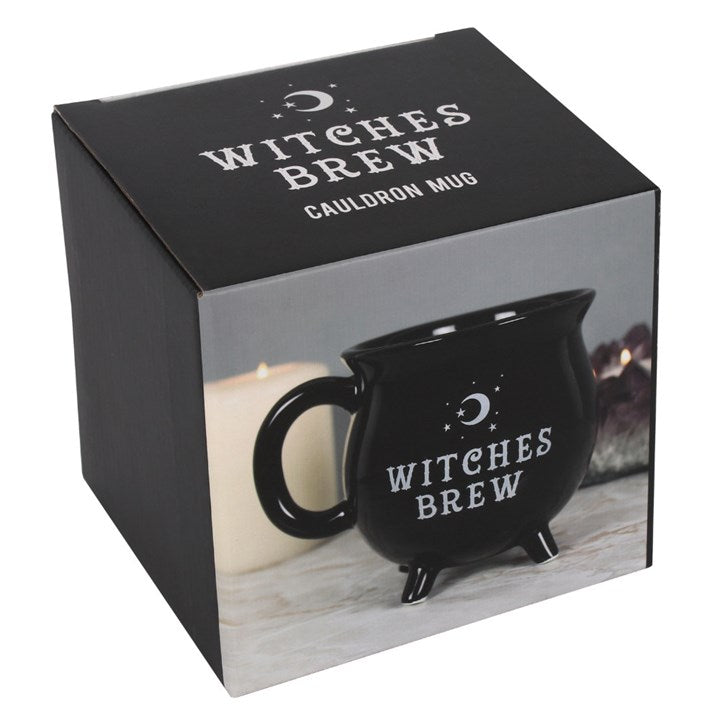 Witches Brew Cauldron Mug – Black Gothic Coffee Cup