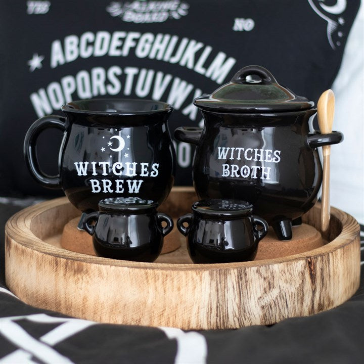 Witches Brew Cauldron Mug – Black Gothic Coffee Cup