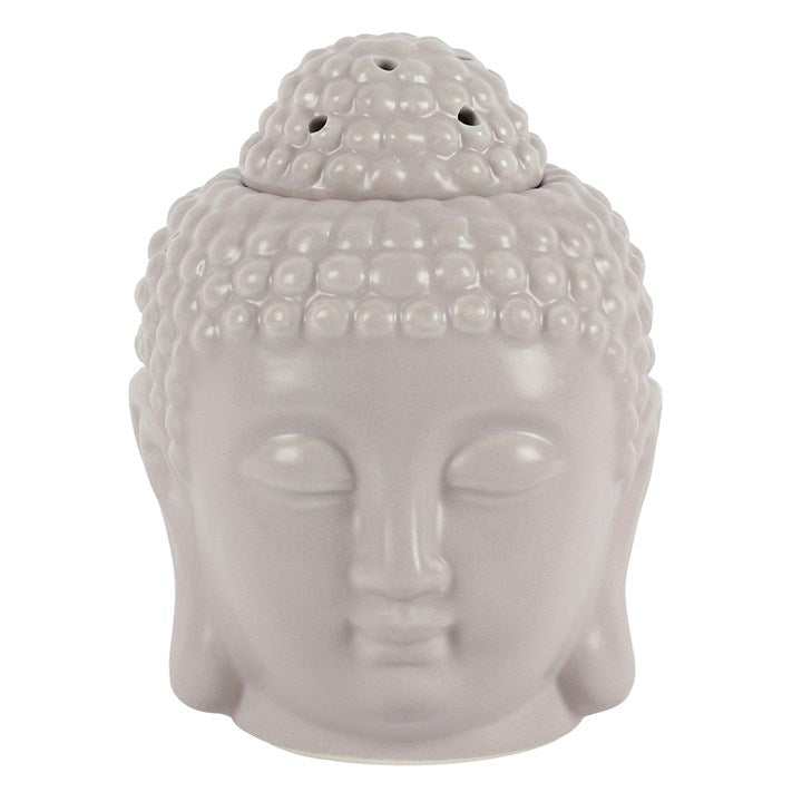 Buddha Head Oil Burner Grey – Ceramic Wax Melt Diffuser