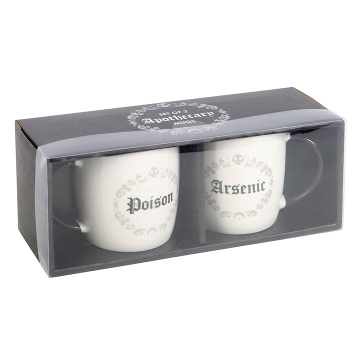 Poison & Arsenic Mug Set – Gothic Couple Cups 350ml