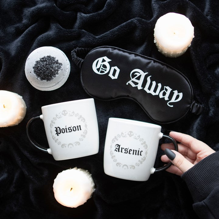 Poison & Arsenic Mug Set – Gothic Couple Cups 350ml