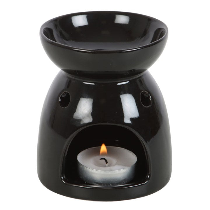 Luna Moth Oil Burner – Black Metal Moon Phase Diffuser