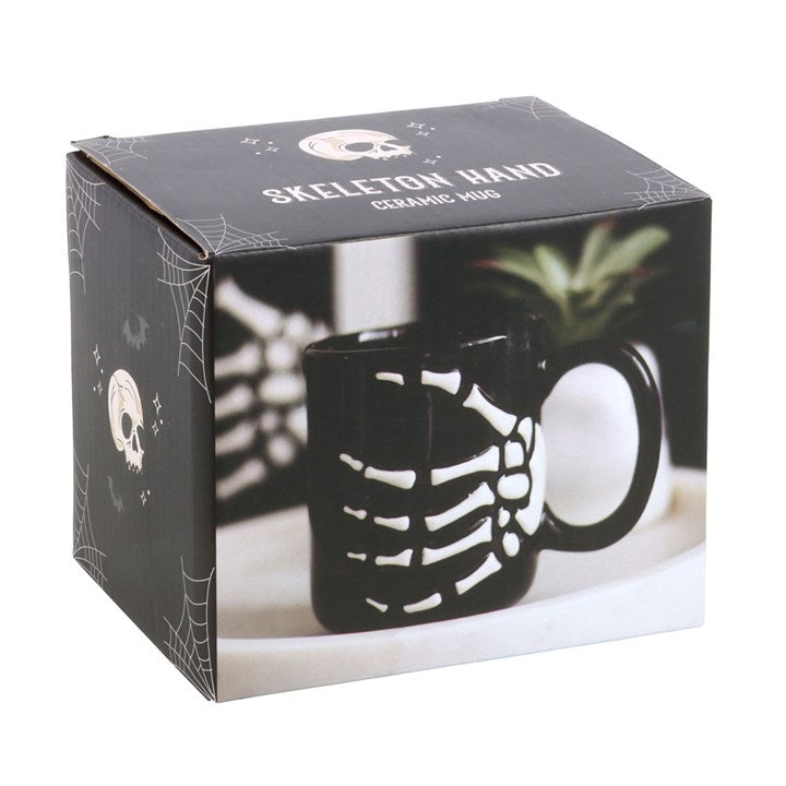 Skeleton Hand Mug 350ml – Gothic Ceramic Coffee Cup