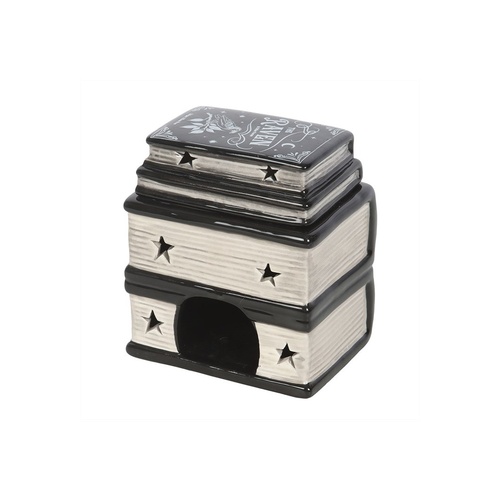 Spell Book Stack Ceramic Oil Burner – Gothic Witchy Home Fragrance