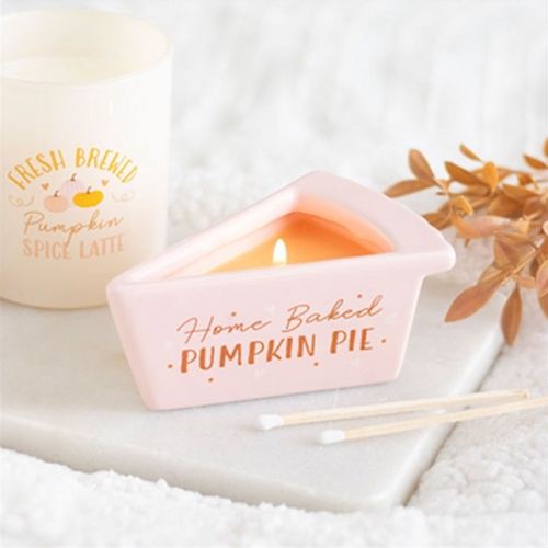 Home Baked Pumpkin Pie Scented Ceramic Candle – Autumn Pie Dish Candle