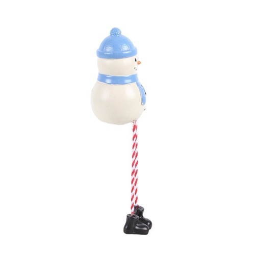 Snowman Shelf Sitter Ornament – Christmas Dangling Leg Decoration