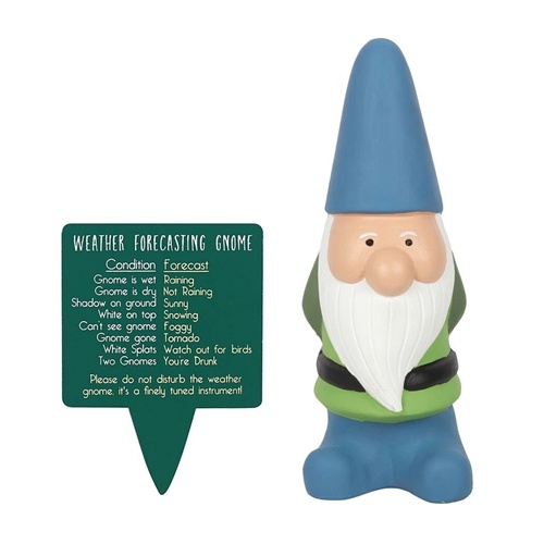 Funny Gnome Weather Forecast Ornament