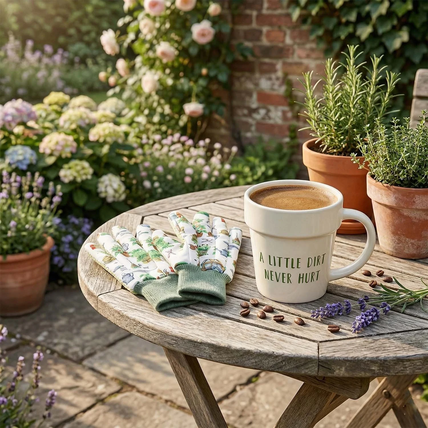 Green Fingers Mug & Glove Gift Set