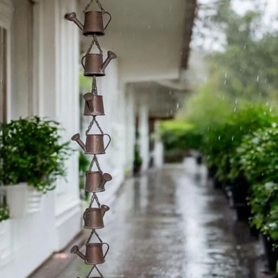Watering Can Rain Chain – Decorative Hanging Garden Ornament